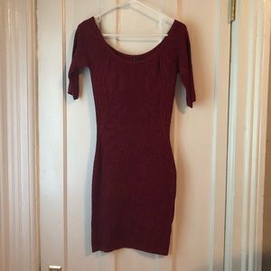 Burgundy dress by Guess